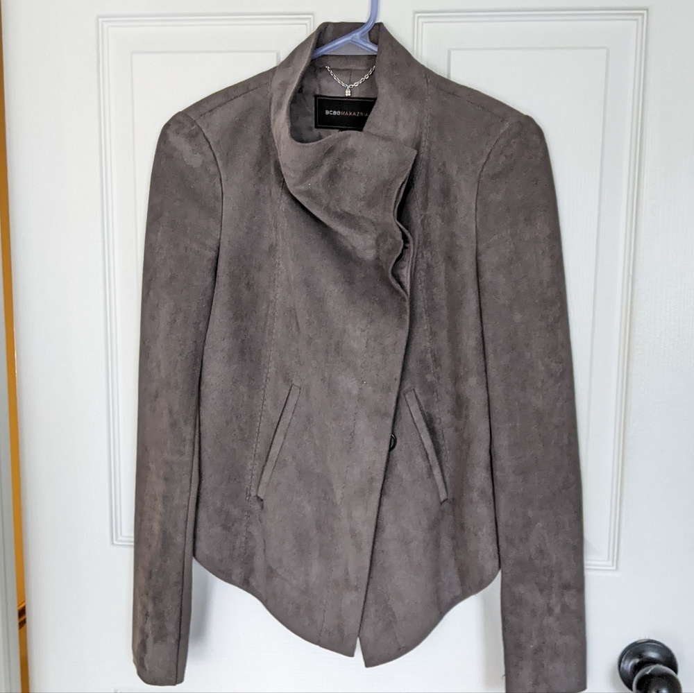 BCBG Suede Blazer Jacket